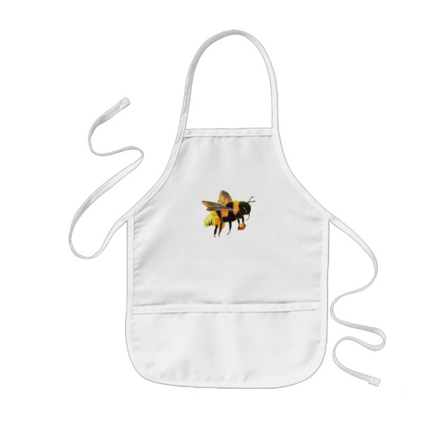 Tablier Enfant Bumble Bee transportant du pollen (Devant)