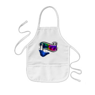 Tablier Enfant Butterfly and Love on Rainbow