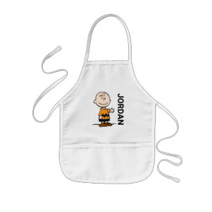 Tablier Enfant cacahuètes   Charlie Brown   Ajouter Votre Nom