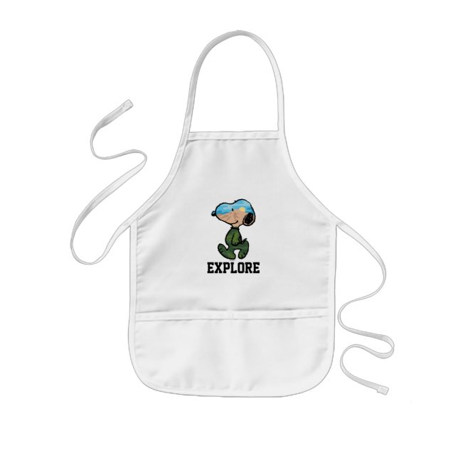 Tablier Enfant cacahuètes | Grande neige extérieure (Devant)