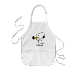 Tablier Enfant cacahuètes   Joueur de trompette Snoopy