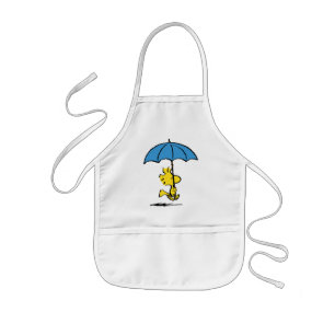 Tablier Enfant cacahuètes   Parapluie bleu Woodstock