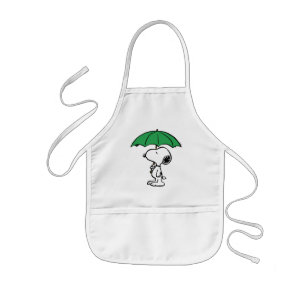 Tablier Enfant cacahuètes   Parapluie vert Snoopy