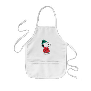 Tablier Enfant cacahuètes   Snoopy Chat d'hiver et Casquette