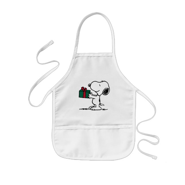 Tablier Enfant cacahuètes | Snoopy Christmas Gift Giver (Devant)