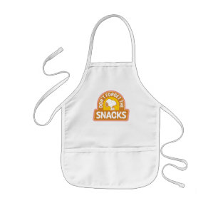 Tablier Enfant cacahuètes   Snoopy N'oubliez pas les snacks