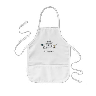 Tablier Enfant cacahuètes Snoopy & Woodstock Snowman Ajouter