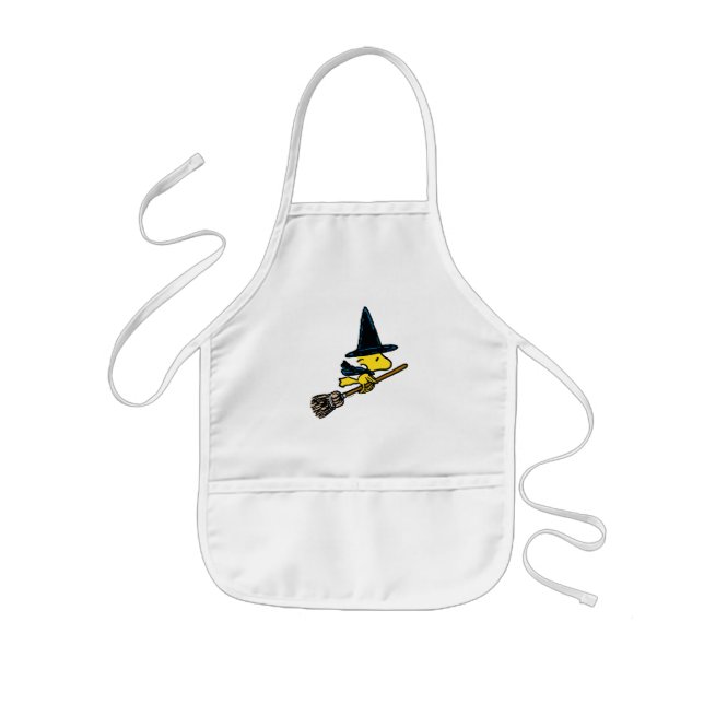 Tablier Enfant cacahuètes | Woodstock Halloween Witch (Devant)
