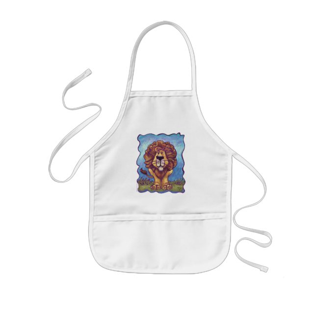 Tablier Enfant Cadeaux et accessoires Lion (Devant)