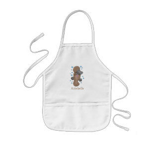 Tablier Enfant Caricature de platypus bébé très heureuse