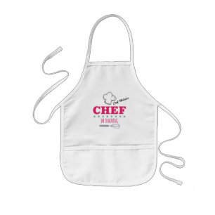 Tablier Enfant Chef de l'entraînement Pink Kids Apron