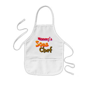 Tablier Enfant Chef de Sous de la maman