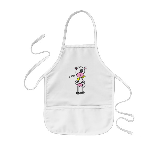 Tablier Enfant Chiffre T-shirts et cadeaux de bâton de vache (Devant)