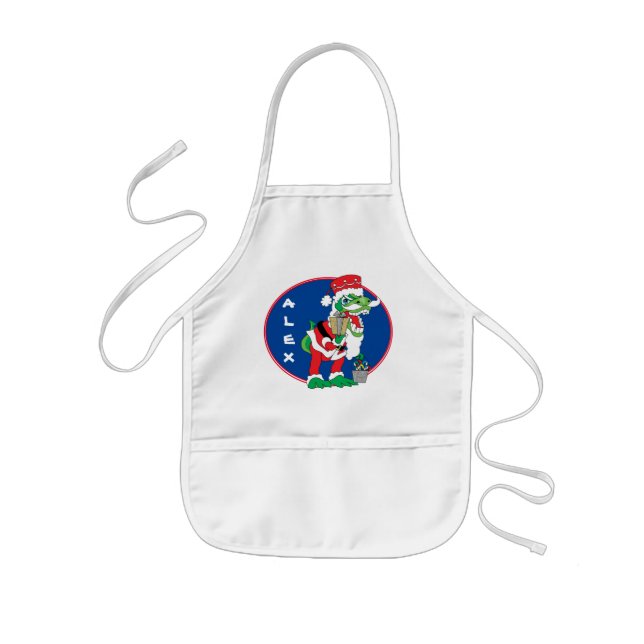 Tablier Enfant Christmas Kids Apron TySANTAsaurus Rex (Devant)