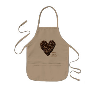 Tablier Enfant Coeurs de café : My Kinda Love