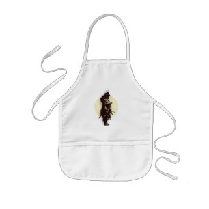 Tablier Enfant Conception de silhouette de guerrier samouraï supe