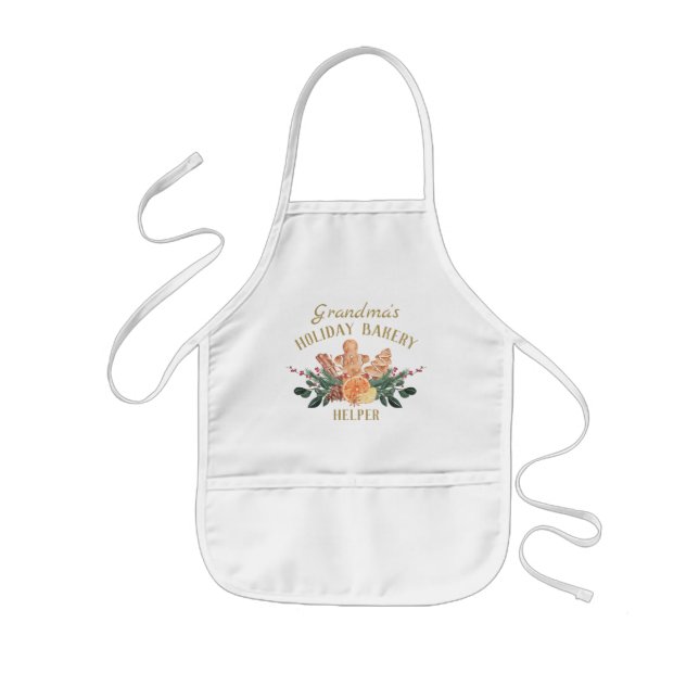 Tablier Enfant Cookie de Noël Boulangerie de vacances pour enfant (Devant)