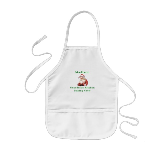Tablier Enfant Cookie de Noël Cuisine de pâtisserie Grandmas Cuis (Devant)