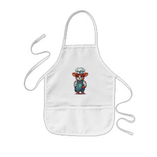 Tablier Enfant Cool Souriant Chef Vache Cute Ferme Animal