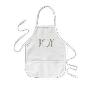 Tablier Enfant Couronne minimale de peinture à l'aquarelle botani