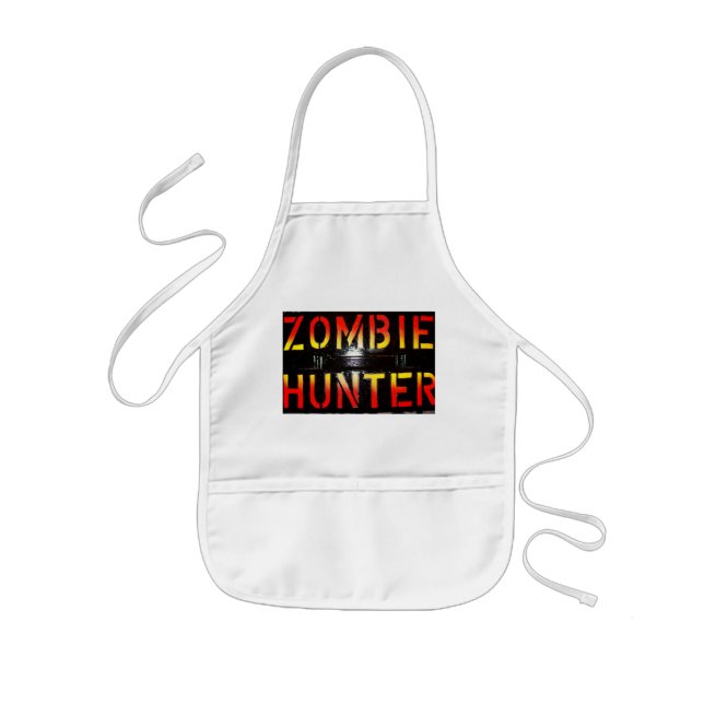 Tablier Enfant Cuisinier de zombi dans la formation (Devant)