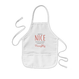 Tablier Enfant Cuisson vilaine ou Nice de biscuit de Noël