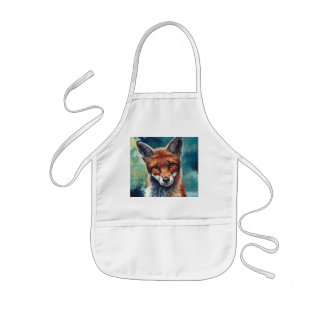 Tablier Enfant Curieux Fox Custom Kids Apron