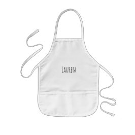 Tablier Enfant Custom Name Kids Apron