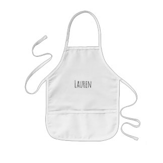Tablier Enfant Custom Name Kids Apron