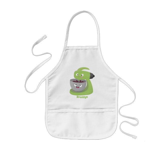 Tablier Enfant Cute cake mixer cuisine appareil dessin animé (Devant)