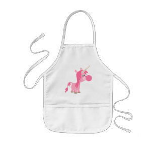 Tablier Enfant Cute Cartoon Bubble Gum Unicorn Enfants Apron