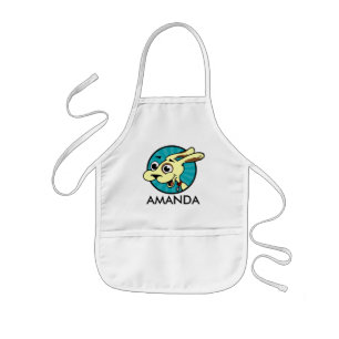 TABLIER ENFANT CUTE CARTOON STYLE HAPPY CHIDS KIDS WHITE APRON