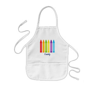 Tablier Enfant Cute Crayon Custom Elementary School