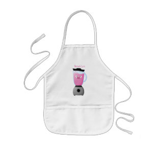 Tablier Enfant Cute happy food blender kitchen appliance cartoon