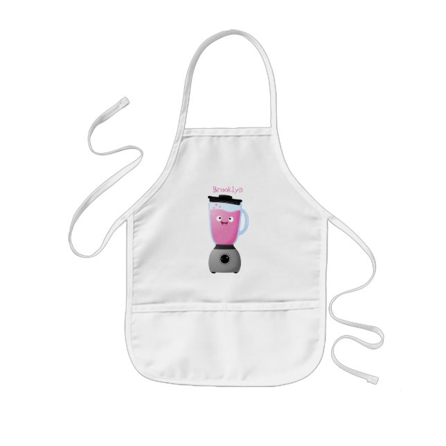 Tablier Enfant Cute happy food mixender cuisine appareil dessin a (Devant)