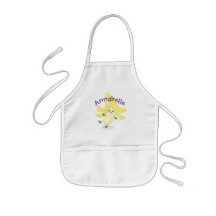 Tablier Enfant Cute kawaii banana cartoon illustration