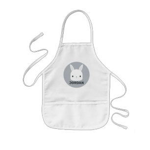 Tablier Enfant Cute Little Bunny Rabbit with Personalized