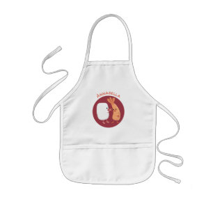 Tablier Enfant Cute sushi riz crevettes amis dessin animé