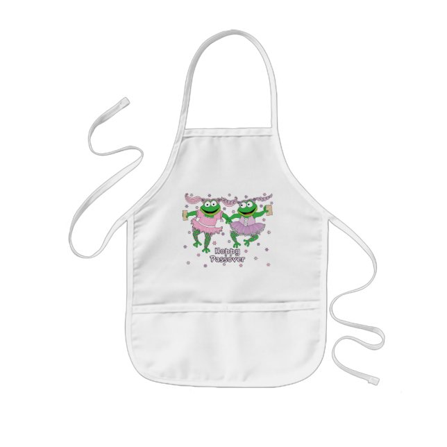 Tablier Enfant Danseurs "Hoppy Passover" d'Apron de Pâque (Devant)