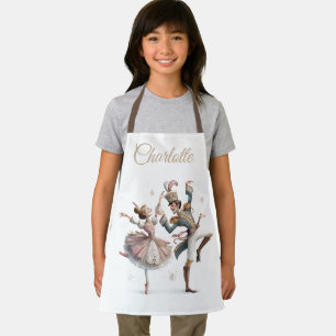 Tablier Enfant Danseuse et Prince Nom Personnalisé