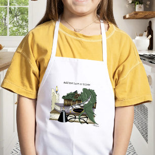 Tablier Enfant Dragon Endormi Fantaisiste Vert Cosy Amateur de Li
