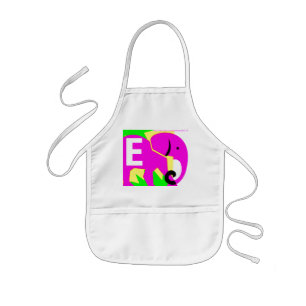 Tablier Enfant "Eléphant rose"