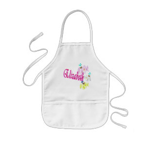 Tablier Enfant Elizabeth Girls Nom Logo,