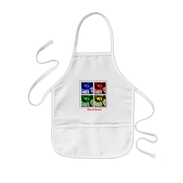 Tablier Enfant Embrassez le tablier d'Espanol de cuisinier (Devant)