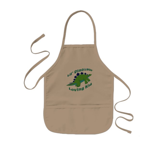 Tablier Enfant Enfant affectueux de Dino (Devant)