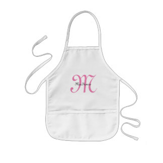 Tablier Enfant Enfant personnalisé de monogramme - tablier