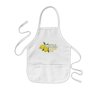 Tablier Enfant Enfants divertissants personnalisés Stand de citro