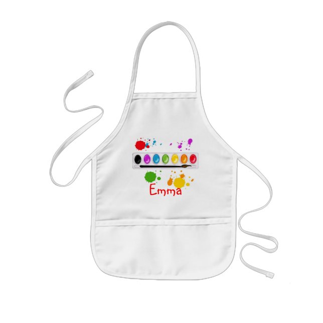 Tablier Enfant Enfants peignant le tablier d'art (Devant)