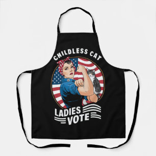 Tablier Enfant Femme Chat Voter Vintage Rosie Le Rivete