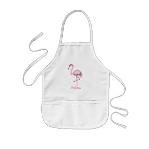 Tablier Enfant Flamant rose des enfants  de l'été rose